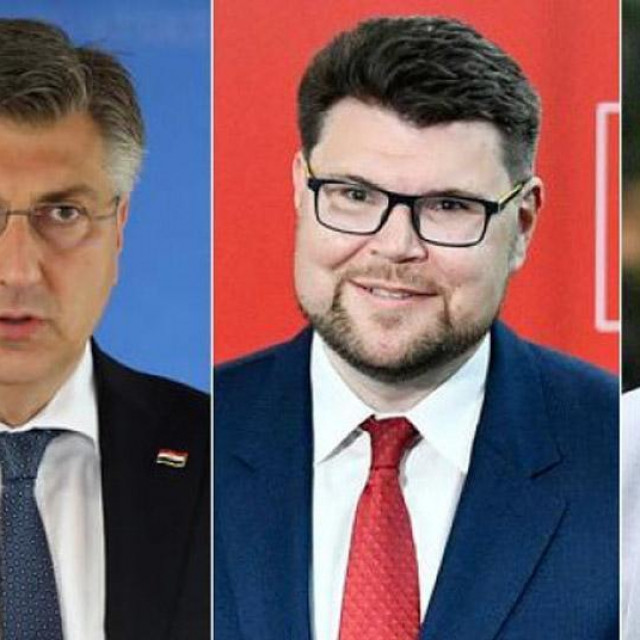 Andrej Plenković, Peđa Grbin i Tomislav Tomašević