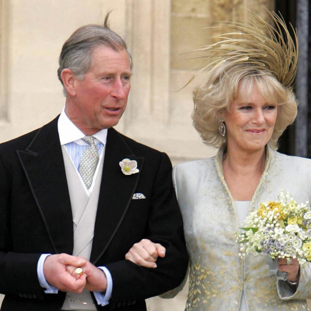 Princ Charles i Camilla na dan vjenčanja 2005.