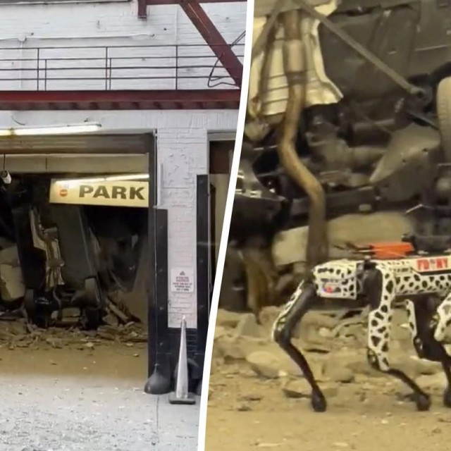 Ruševine je pretraživao robotski pas