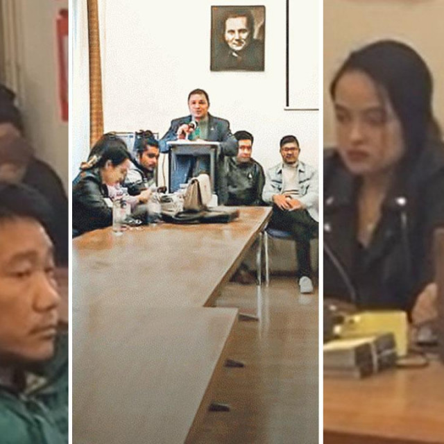 Nepalci u sobi zagrebačkog Saveza antifašističkih boraca