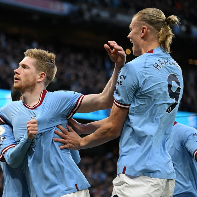 Kevin de Bruyne i Erling Haaland