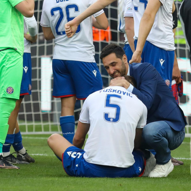 Marijan Budimir i Luka Vušković nakon poraza u velikom finalu juniorske Lige prvaka