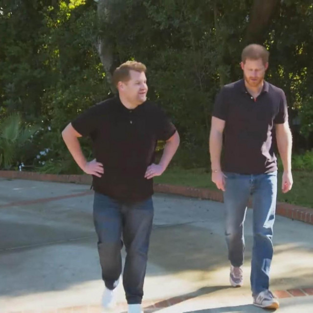 Princ Harry i James Corden