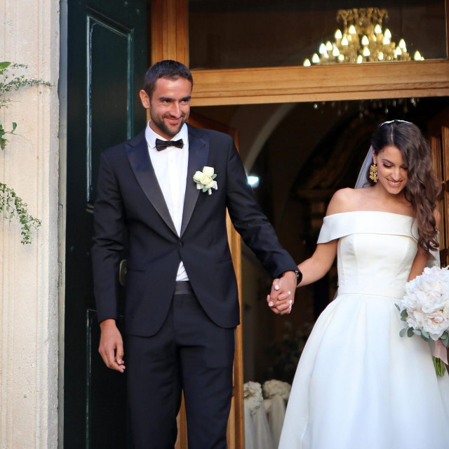 Vjenčanje Marina Čilića i Kristine Milković u Cavtatu