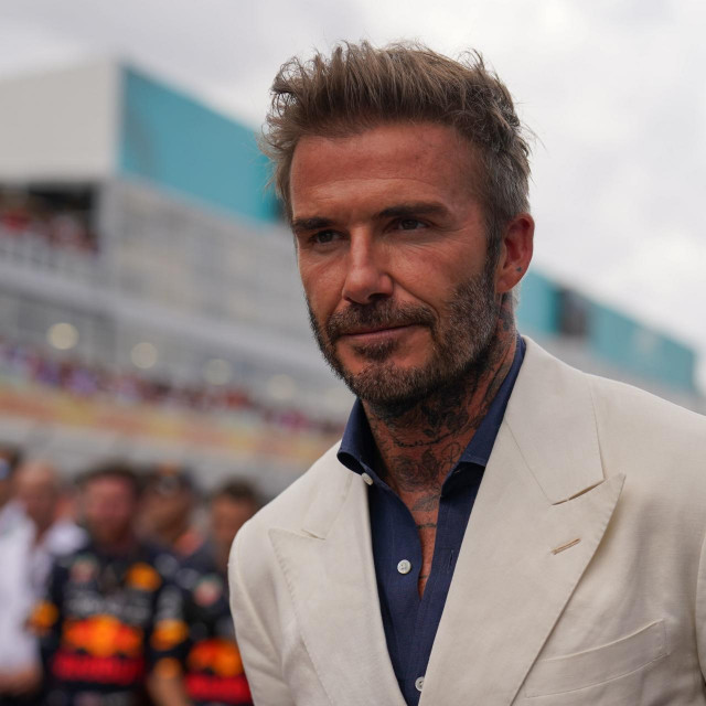 David Beckham na utrci Formule 1 prije godinu dana