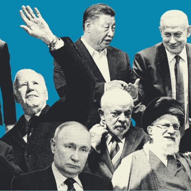 Donald Trump, Vladimir Putin, Joe Biden, Recep Tayip Erdogan, Xi Jinping, Ali Hamenei, Luiz Inacio Lula da Silva, Narendra Modi, Benjamin Netanyahu