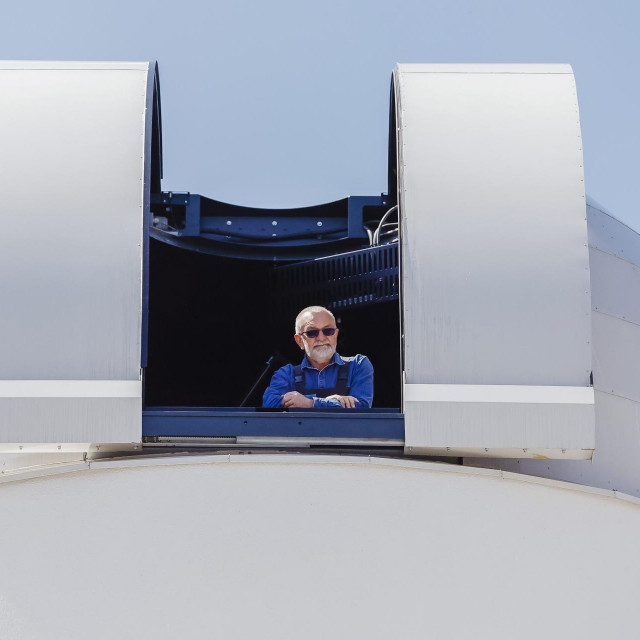 Stjepan Slaviček u zvjezdarnici