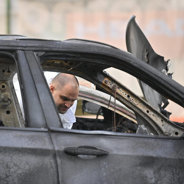 Izgoreni automobili u Maksimiru, očevid policije