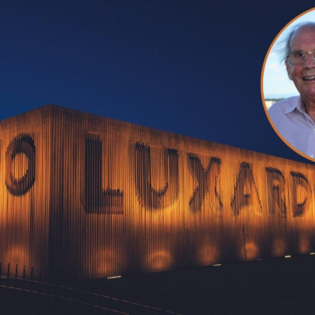 Franco Luxardo (u krugu) i muzej Luxardo u blizini Padove