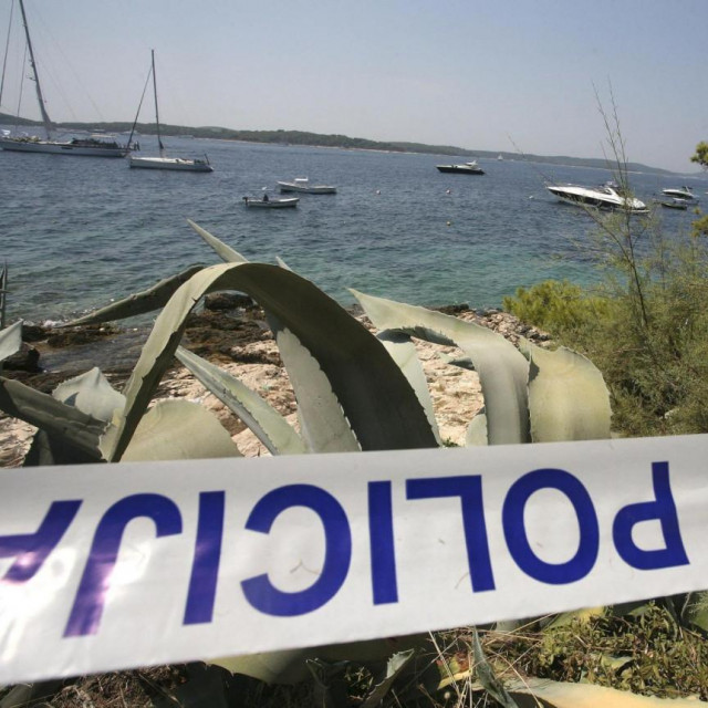 Policijska traka na plaži, Ilustrativna fotografija
