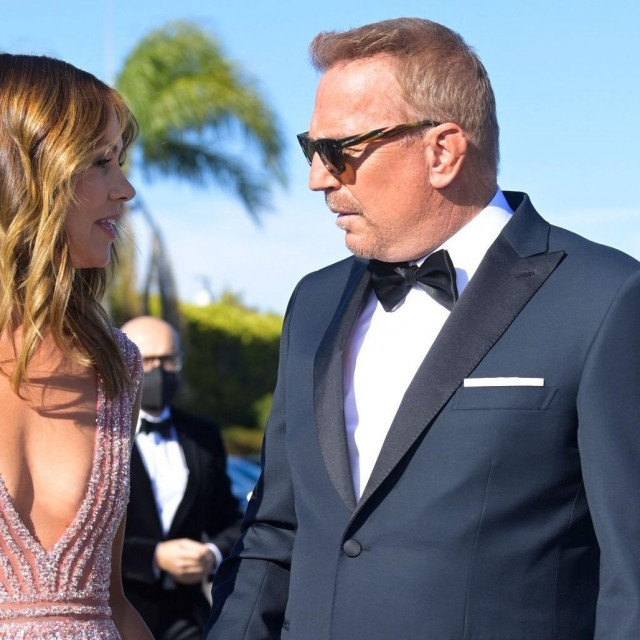 Christine Baumgartner i Kevin Costner