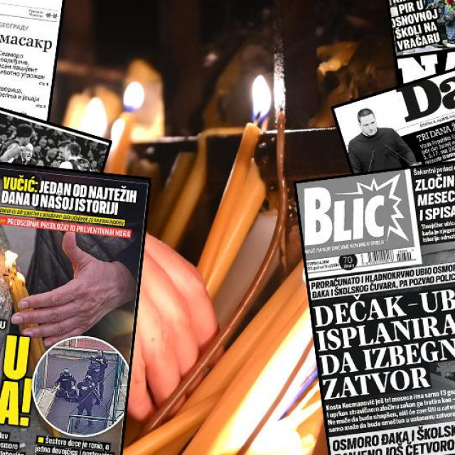Naslovnice srpskih medija