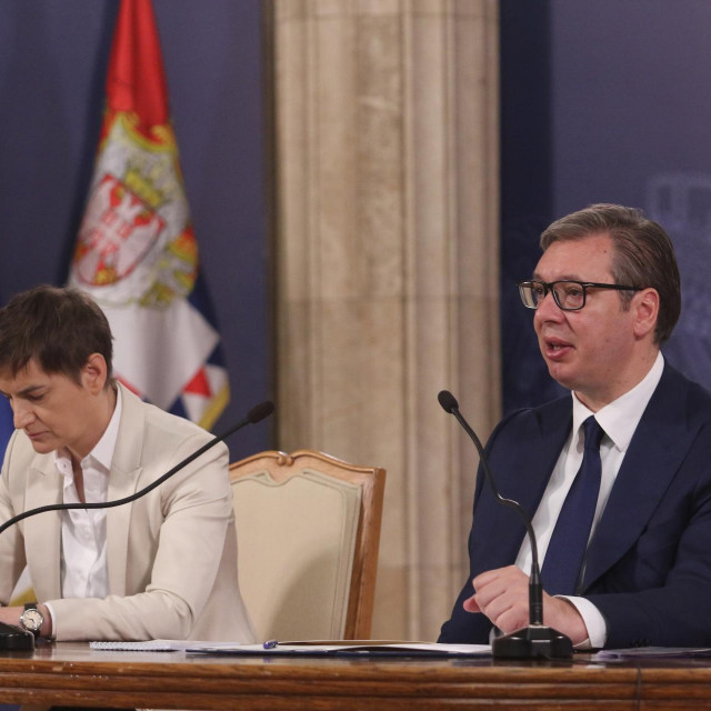 Premijerka Srbije Ana Brnabić i predsjednik Aleksandar Vučić