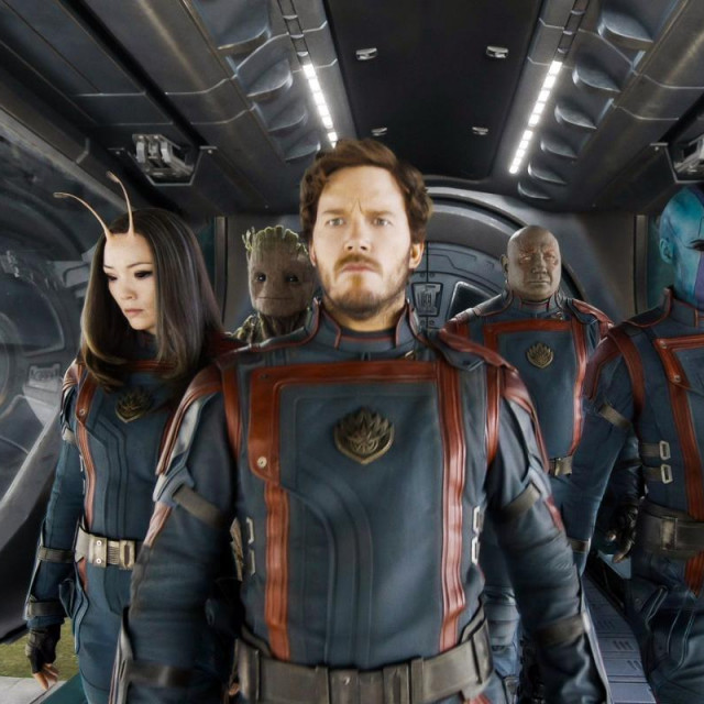 Chris Pratt, Dave Bautista, Karen Gillan, Pom Klementieff Walt Disney Studios film Čuvari galaksije 3
