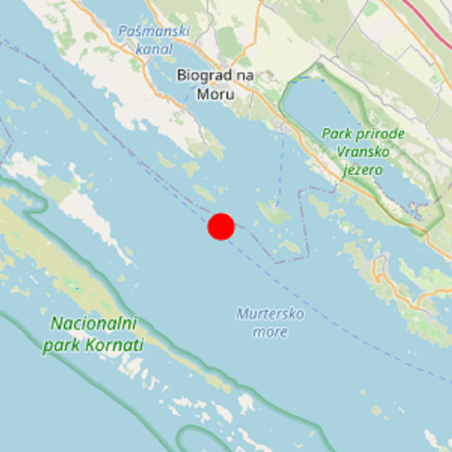 Potres kod Biograda na Moru