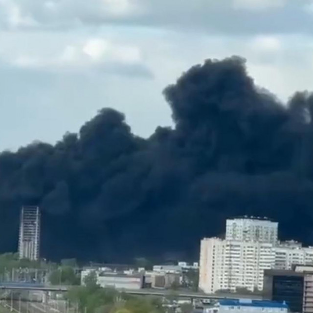 Snimka požara počela se dijeliti u nedjelju poslijepodne