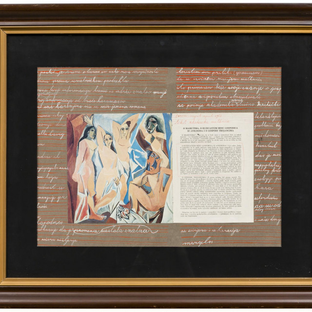 Mangelos kolaž iz ciklusa Phenomenon Picasso (1972)