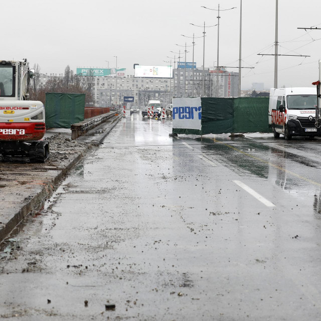Radovi na Jadranskom mostu (arhiva)