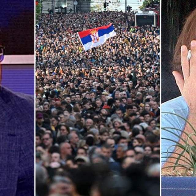 Aleksandar Vučić; prosvjed u Beogradu; Željko Mitrović (arhivska fotografija)