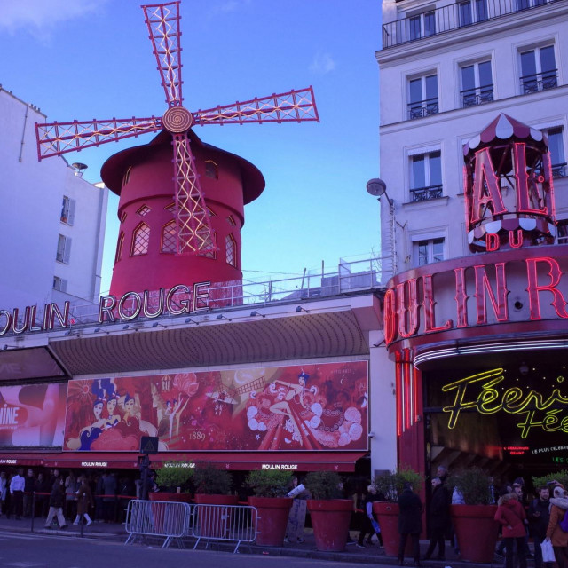 France, Paris, 2023-03-19. The front of the Moulin Rouge. Photography by Flore Gastal/Hans Lucas. France, Paris, 2023-03-19. La devanture du Moulin Rouge. Photographie par Flore Gastal/Hans Lucas.,Image: 765420158, License: Rights-managed, Restrictions:, Model Release: no, Credit line: Flore Gastal/AFP/Profimedia