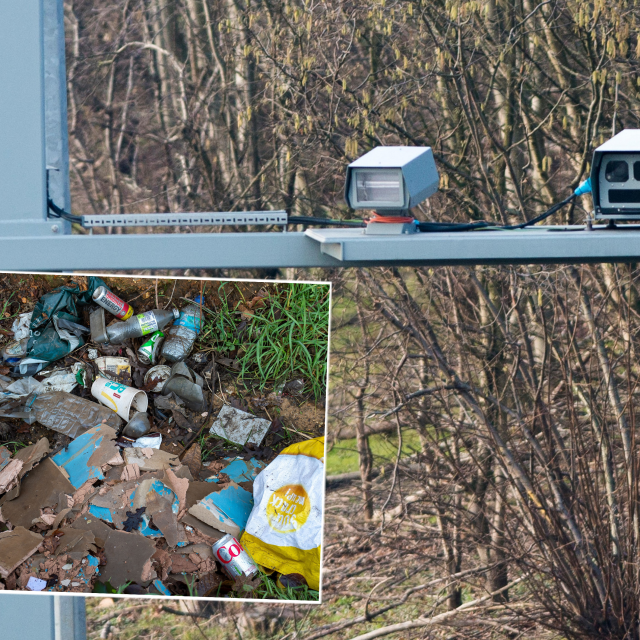 Kamere, smeće, ilustracija