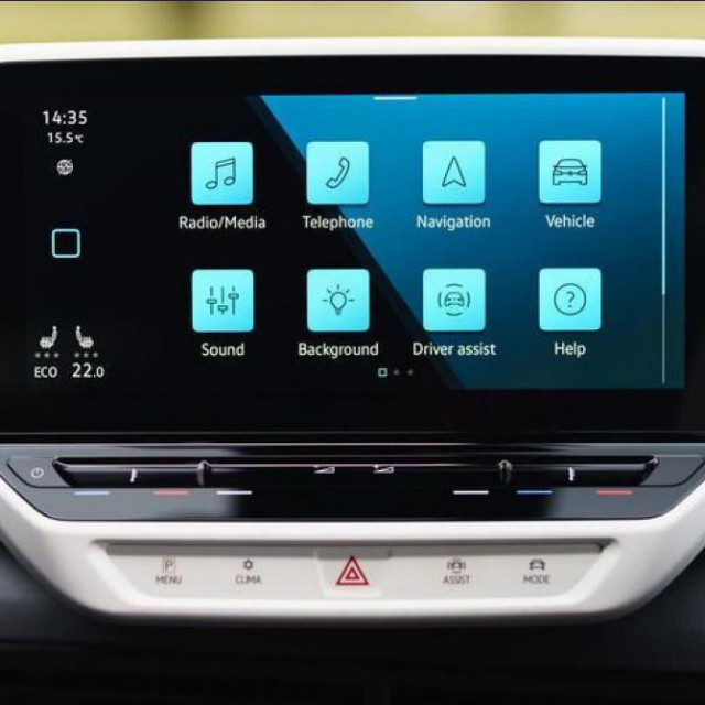 Volkswagen ID.3 infotainment (ilustracija)