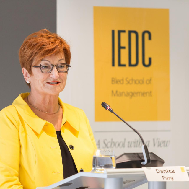 Danica Purg, osnivačica, predsjednica i profesorica leadershipa u IEDC - Poslovnoj školi Bled