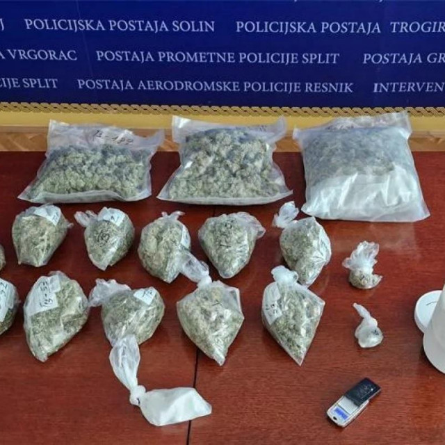 Zaplijenjeni amfetamin, marihuana i kokain