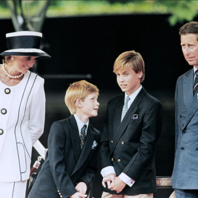 Princeza Diana, princ Harry, princ William i kralj Charles