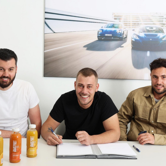 Mate Rimac, David Dravinec i Sandro Mur