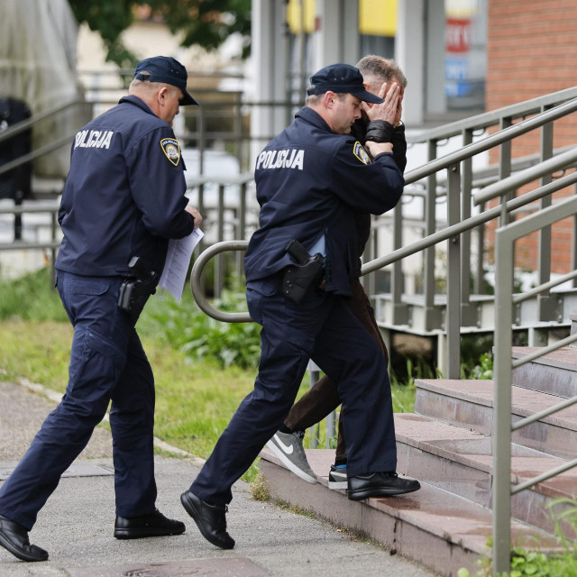 Privođenje Damira Kosmača, osumnjičenog za pokušaj ubojstva