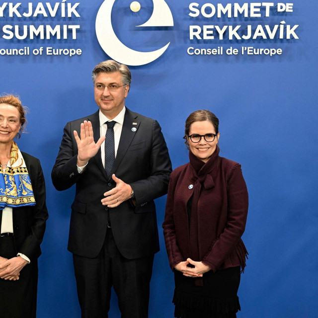 Marija Pejčinović Burić, Andrej Plenković i Katrin Jakobsdottir