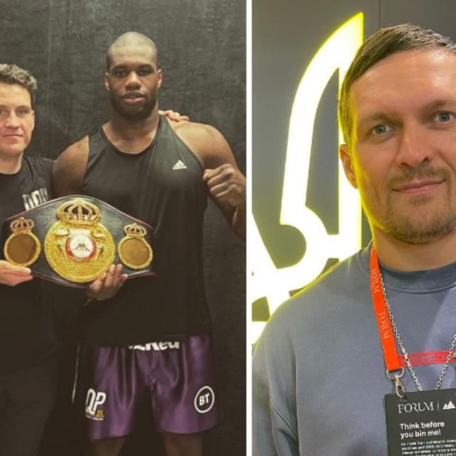 Shane McGuigan (skroz lijevo), Daniel Dubois i Oleksandr Usyk