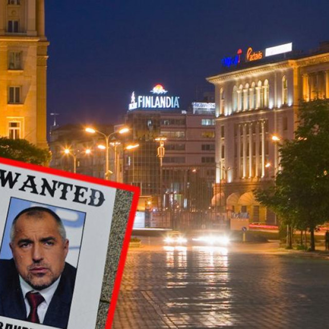 Posteri povezani s bivšim premijerom Bojkom Borisovim na ulici u Burgasu; Centar Sofije