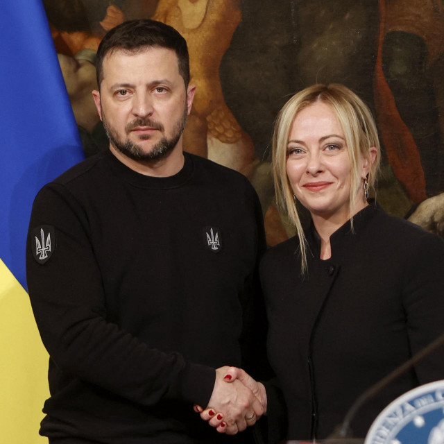 Volodimir Zelenski i Giorgia Meloni