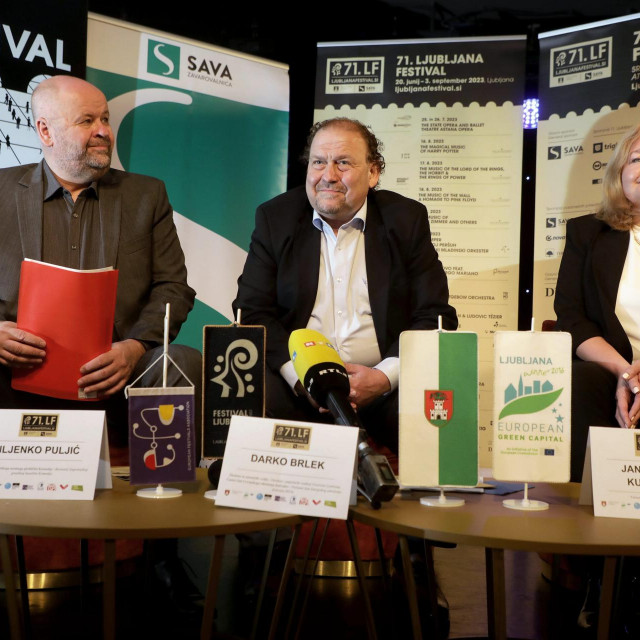 Konferencija za medije na kojoj se najavljuje gostovanje mjuzikla Ljepotica i zvijer na 71. Ljubljana Festivalu

Miljenko Puljić, Darko Brlek, Janja Romih Kulenović