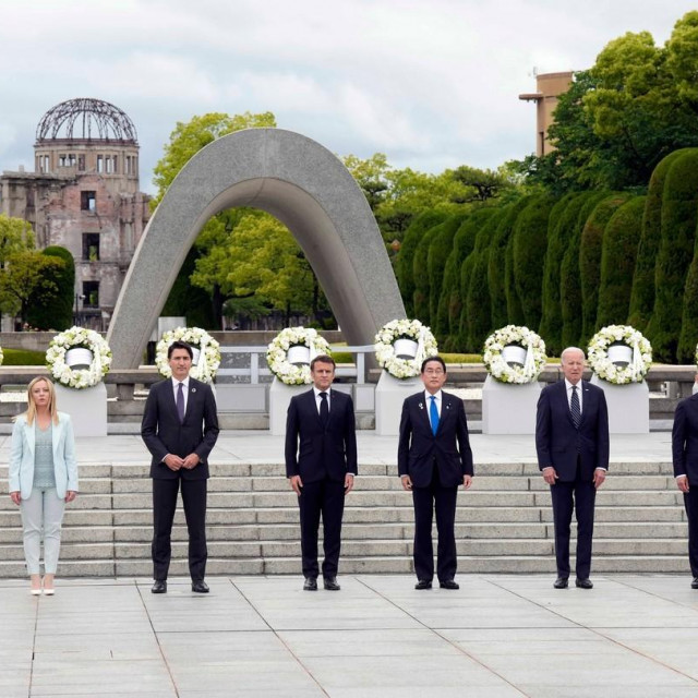 Čelnici skupine G7 položili su vijence