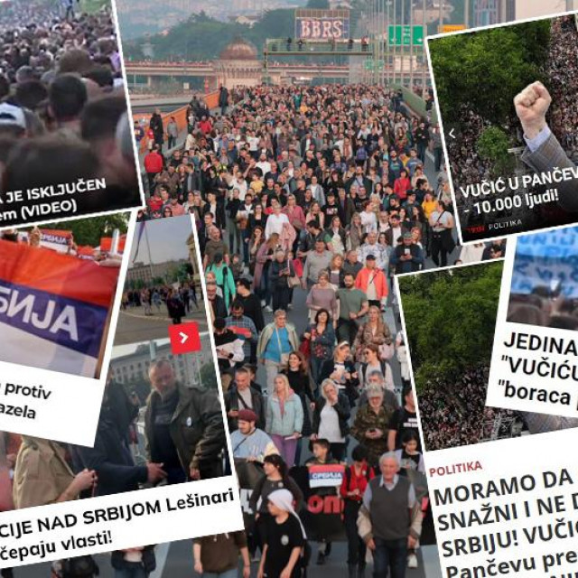 Naslovnice beogradskih tabloida