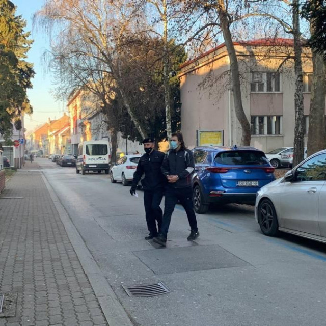 Privođenje Kristijana P. nakon počinjenja djela u prosincu 2021. godine