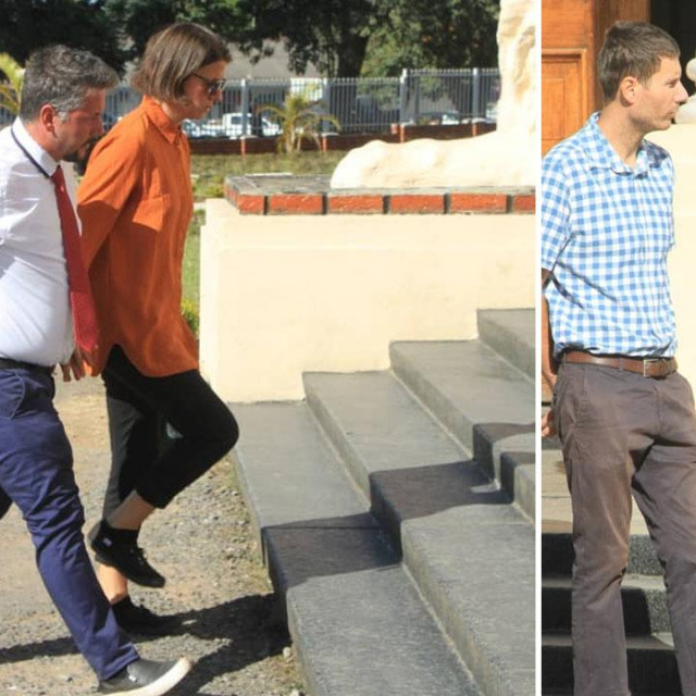 Noah i Ivona Kraljević (lijevo), Ivan Pernar dolazi svjedočiti na sud u Zambiji (desno)