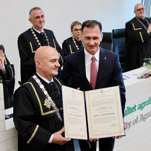 Rektor Guberac i prof.dr. Dragan Primorac