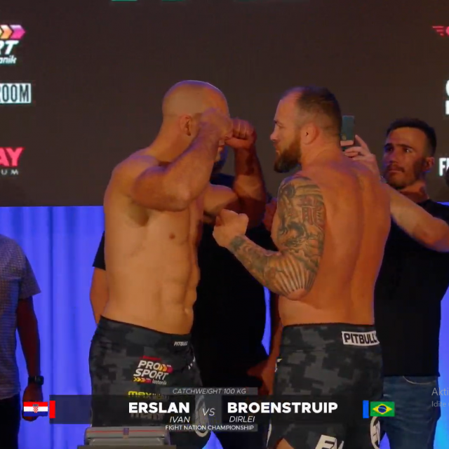 Ivan Erslan (lijevo) i Dirlei Broenstrup (desno) na ceremonijalnom vaganju FNC 11