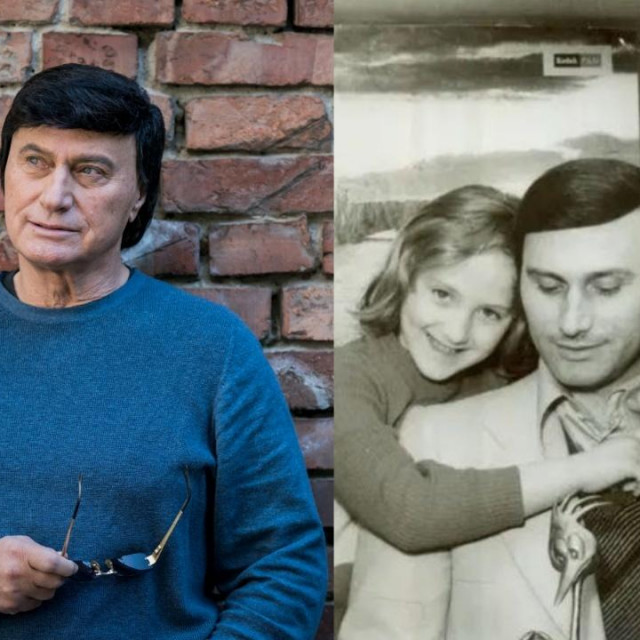 Duško Lokin sa suprugom Anuškom i kćerkom Natali u mladosti