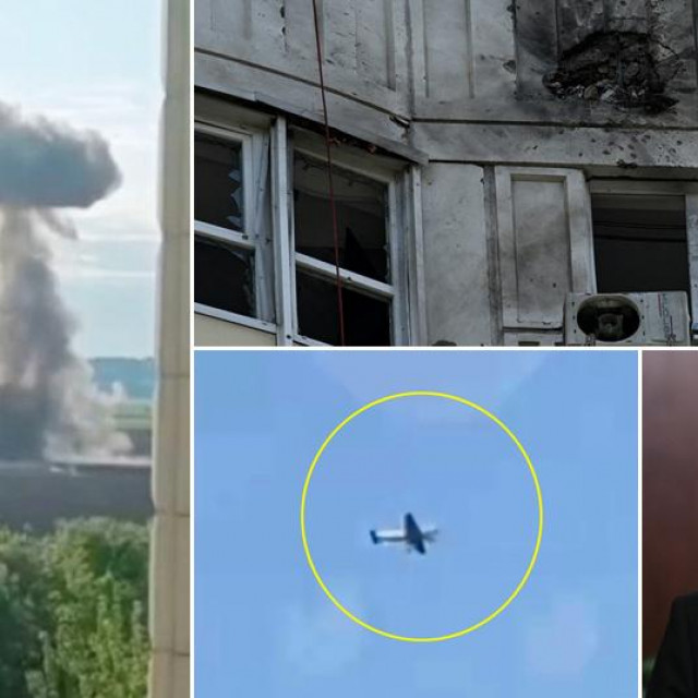 Prizori i posljedice napada dronovima na Moskvu; Vladimir Putin