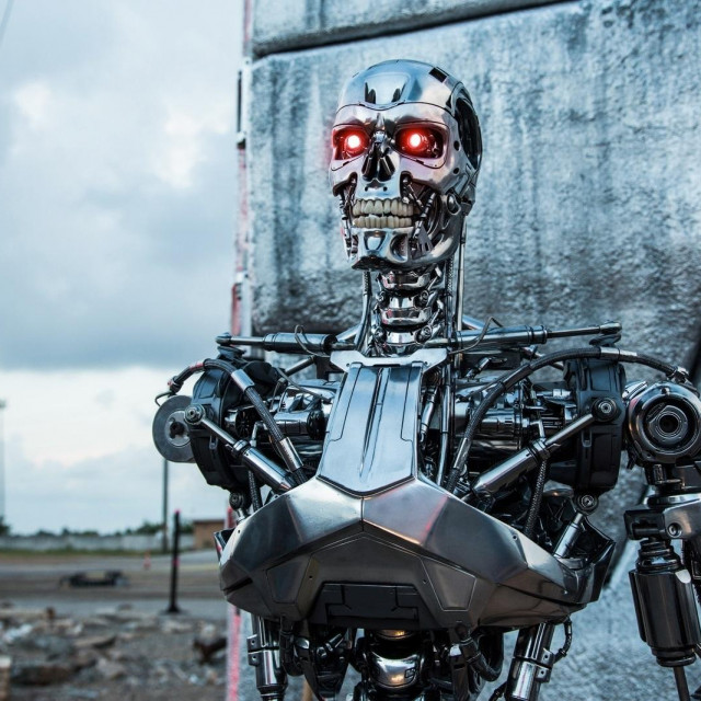 Ilustracija, robot iz filma Terminator Genisys