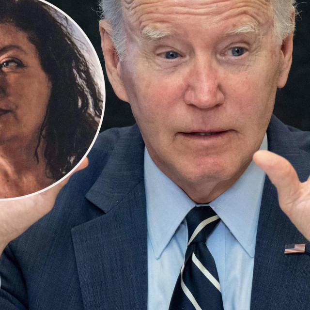 Joe Biden i Tara Reade (u krugu)
