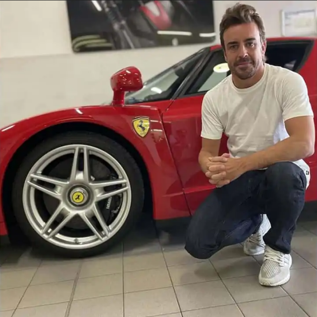 Fernando Alonso i Ferrari Enzo