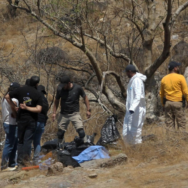 Mjesto pronalaska ljudskih ostataka u Meksiku