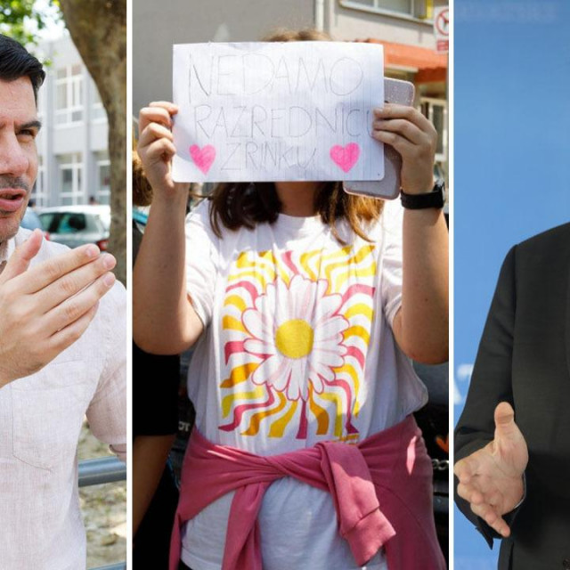 Nikola Grmoja, prosvjed roditelja ispred škole, Radovan Fuchs