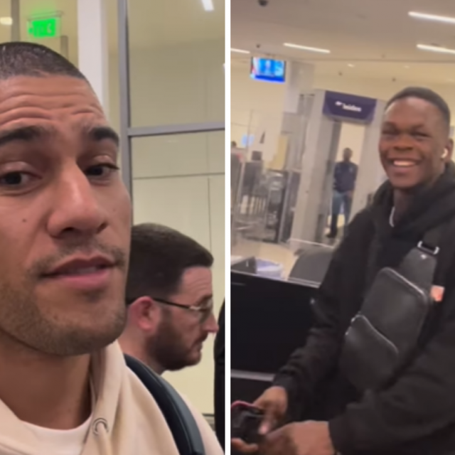 Alex Pereira (lijevo) i Israel Adesanya (desno)